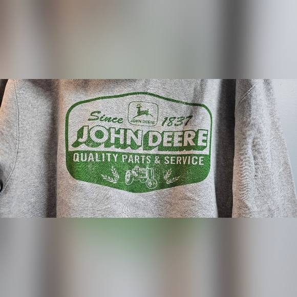 John Deere Mens Vintage Sign PO Hoodie - Picture 4 of 6